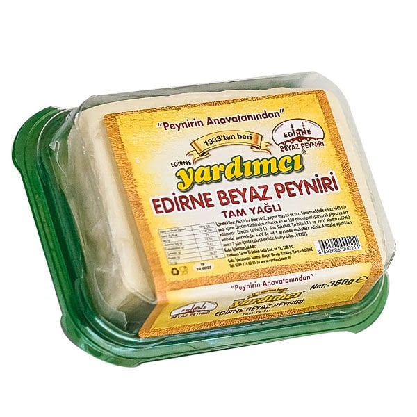 Edirne Beyaz Peyniri Tam Yağlı Sert İnek 350gr Kase