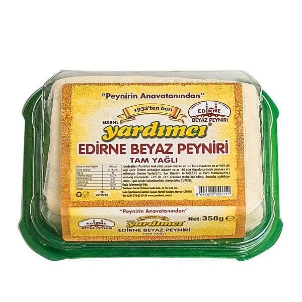 Edirne Beyaz Peyniri Tam Yağlı Sert İnek 350gr Kase